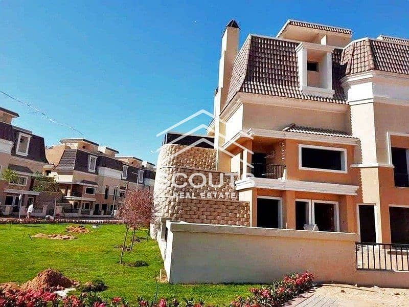 Villa for sale S -Villa m 239 in Sarai Compound at the price of an apartment with Madinaty Madinaty Fifth Settlement The 5th settlement Suez Road 0