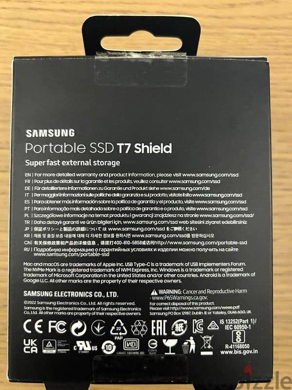 Samsung t7 shield SSD 2tb 1