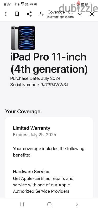 iPad pro m2 11 inch 128 مشحون مرتين