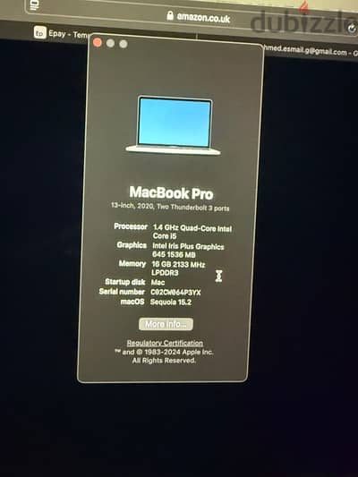 MacBook Pro 13inch 2020