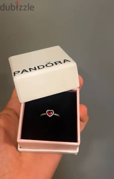 pandora red heart ring