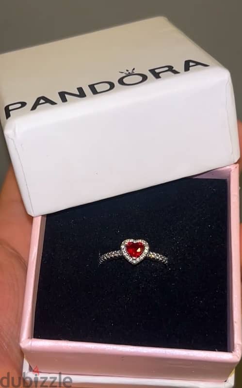 pandora red heart ring 1