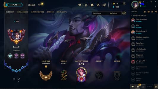 league of legends account