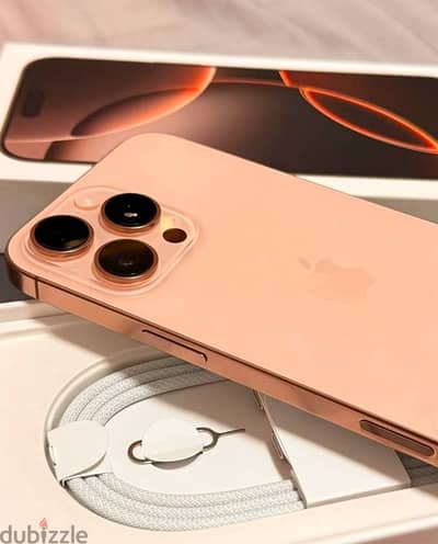 Iphone 16 pro max (بدون ضريبة) new desert titanium