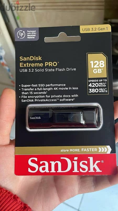 Sandisk extreme pro 128gb usb 0