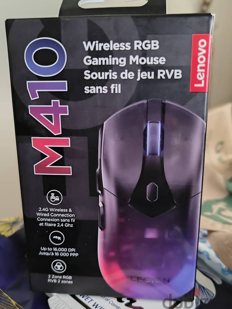 Lenovo Legion M410 Wireless RGB Gaming Mouse - Sealed New 8