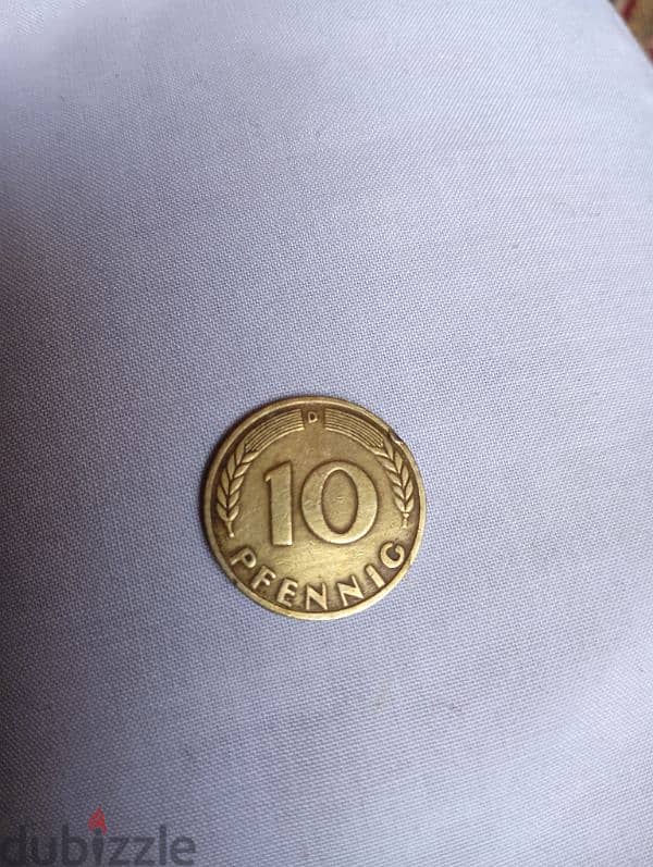 10 pfennig الماني قديم 1949 1