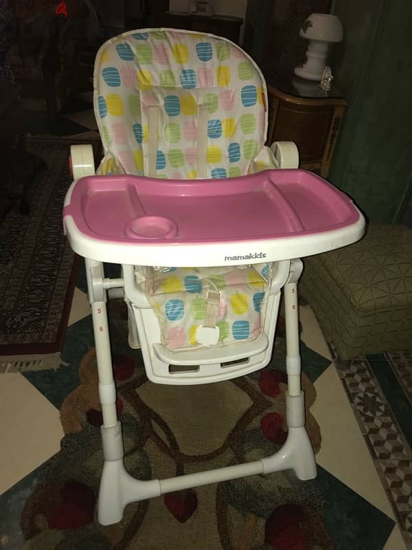 baby essentials stroller, high chair and crib 2