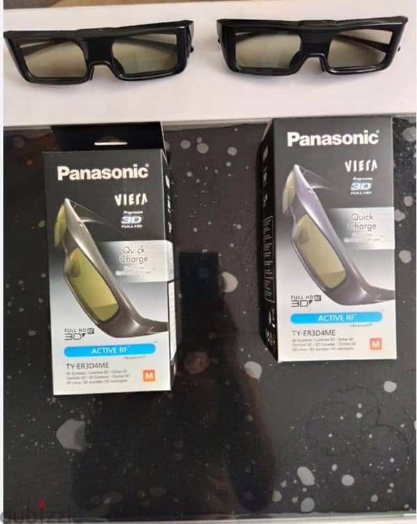 Panasonic 3D glasses for Panasonic 3D tv’s.  X2 pairs 0