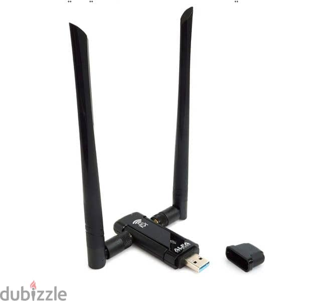 محول WiFi ألفا AC1200 بمنفذ USB 3.0 ثنائي النطاق - بحالة ممتاز 1