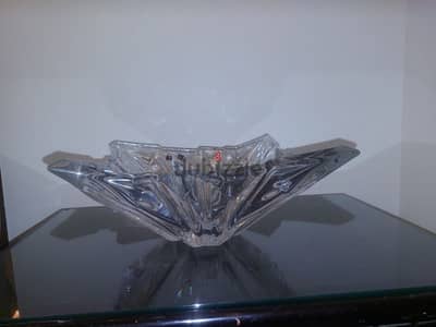 Bohemian crystal bowl " Princess cut "