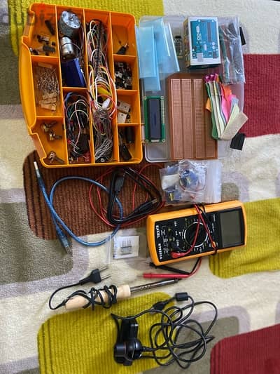 Arduino, soldering iron, multimeter and more electronics!