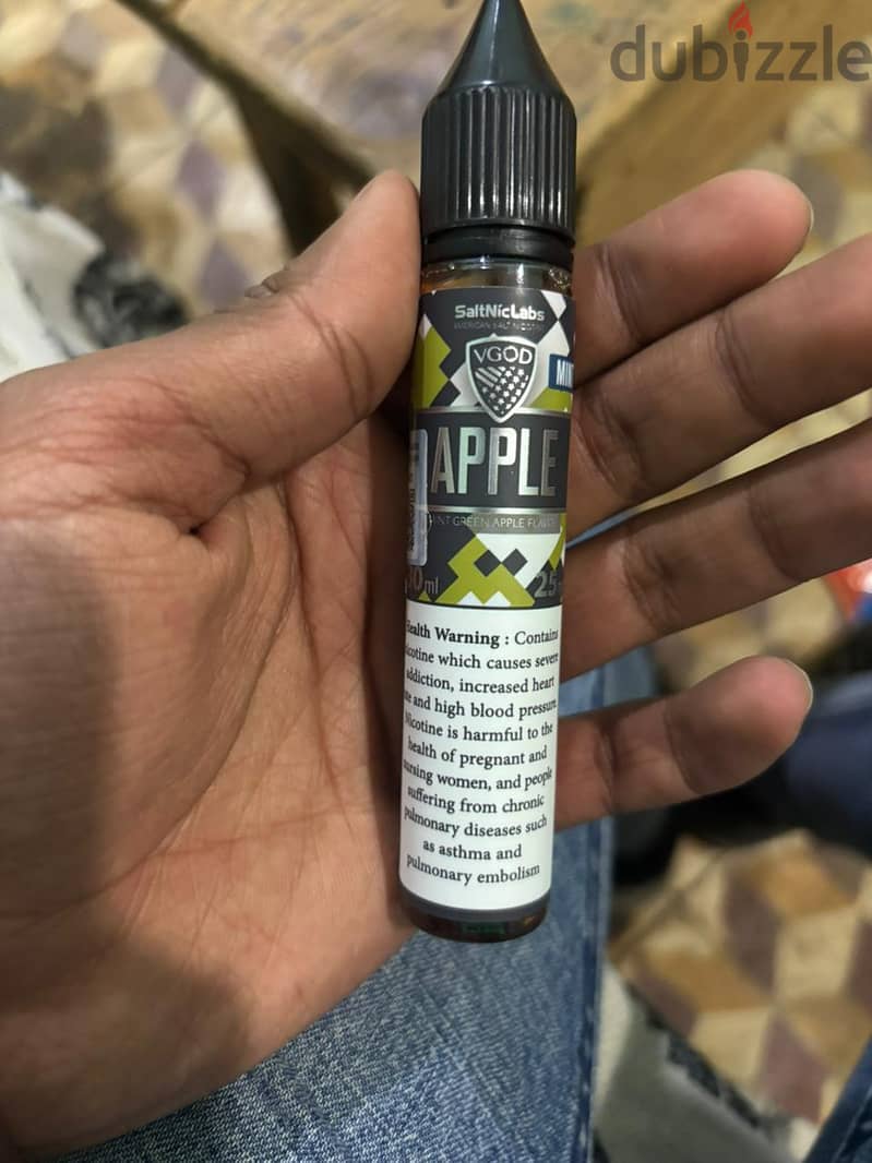 عدد 2 Vape liquid من شركة saltniclabs بالتعاون مع شركة vgod 2