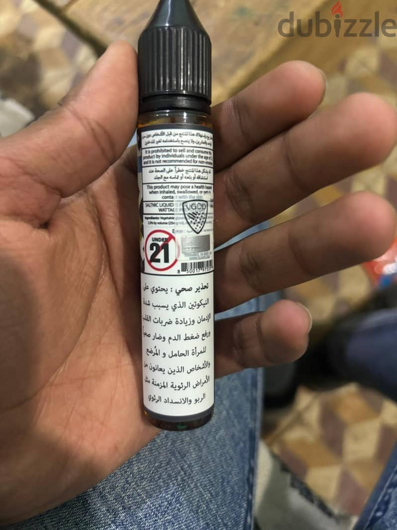 عدد 2 Vape liquid من شركة saltniclabs بالتعاون مع شركة vgod 5