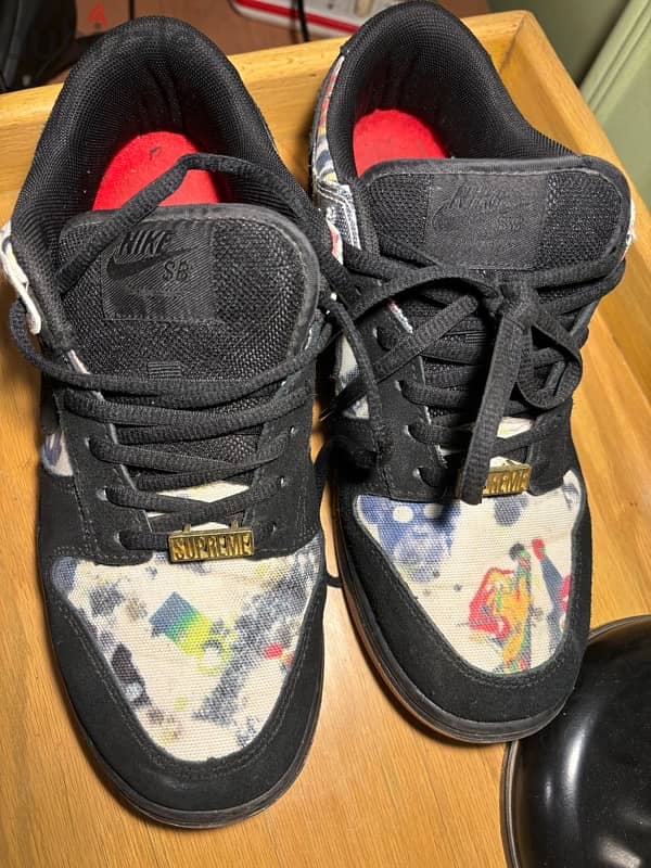 Nike x Supreme SB Dunk Low "Rammellzee" sneakers - سنيكرز نيكي 1