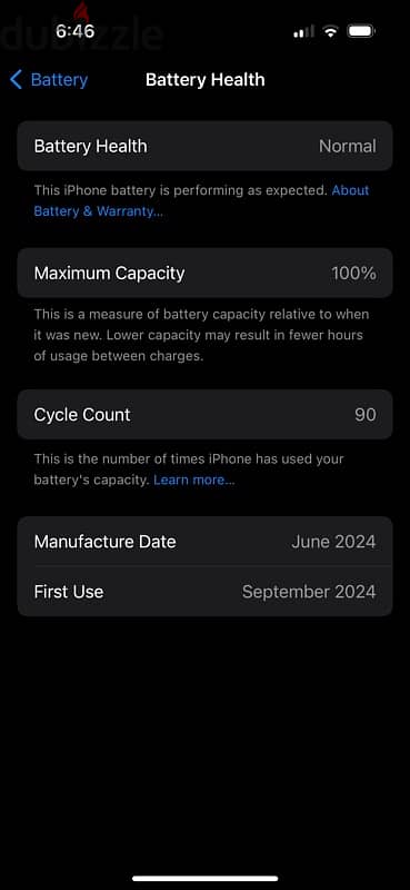 iphone 15 128 gb 100% battery health