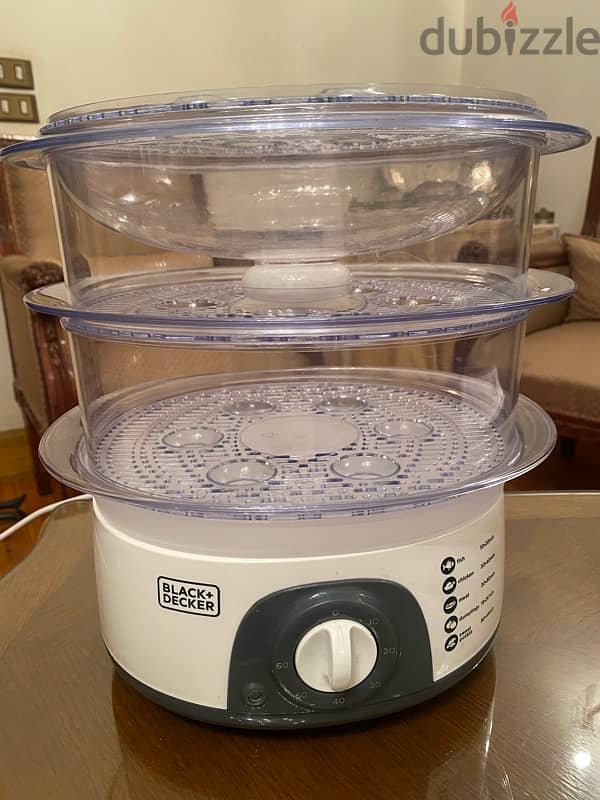 A Black+Decker with 3 Tier food steamer 3