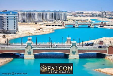 Key-ready apartment for sale in the Latin Quarter, North Coast, 3 rooms, fully finished, direct view on the sea and El Alamein Towers