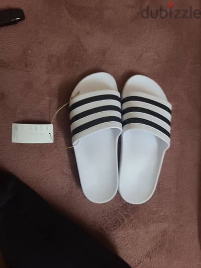 Adidas aqua slides white color 40 size