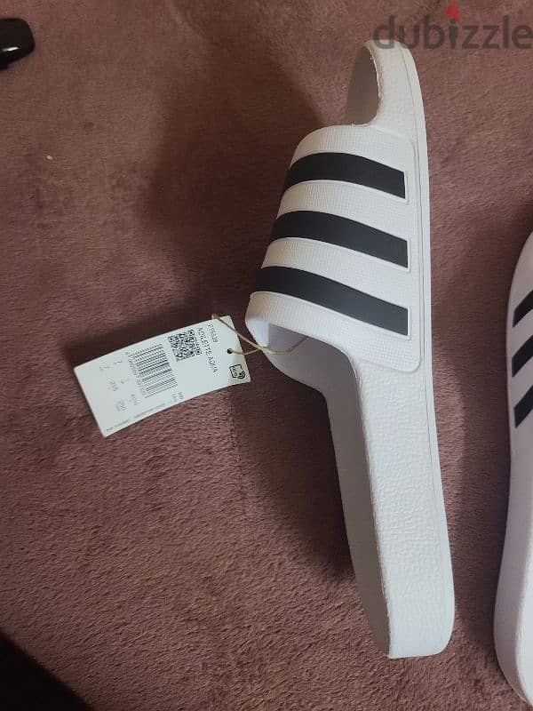 Adidas aqua slides white color 40 size 2