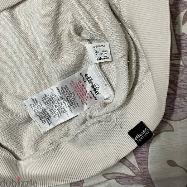 ELLESSE sweatshirt with logo in off white 4