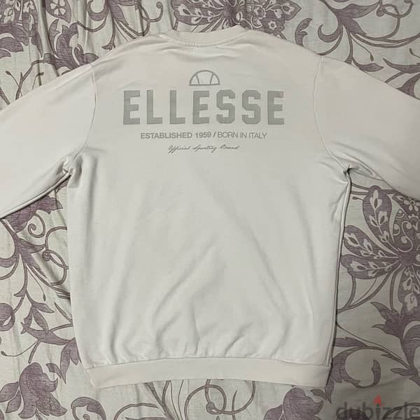 ELLESSE sweatshirt with logo in off white 5