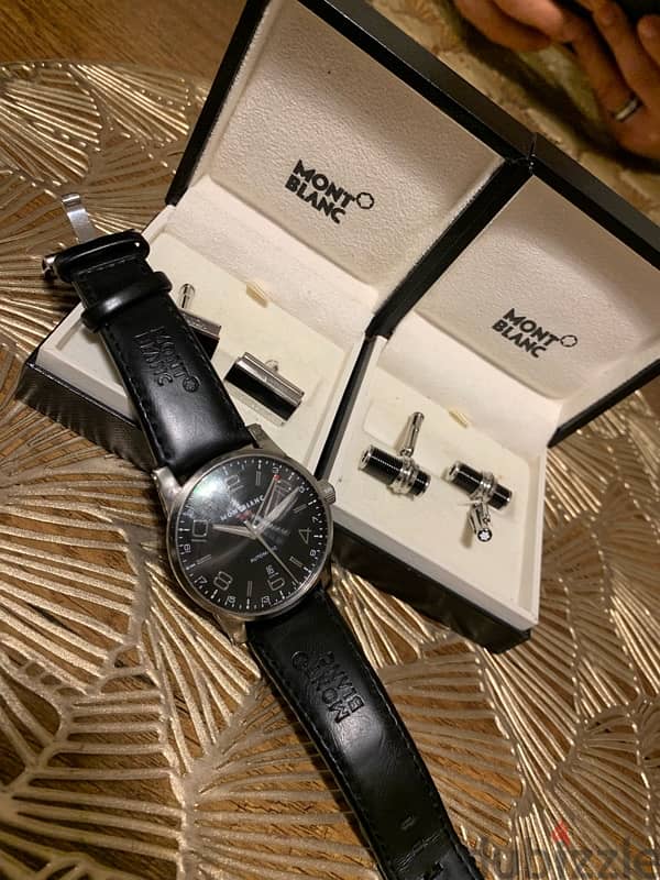 Cufflink shirt and watch Montblanc original 1