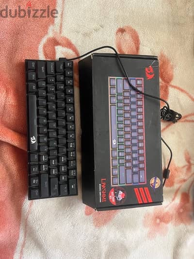 Red dragon keyboard gaming lakashami 60% like newبضمان الوكيل