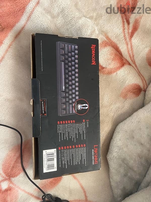 Red dragon keyboard gaming lakashami 60% like newبضمان الوكيل 2