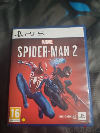 لعبه spiderman2 cd ps5  مستورده من الكويت