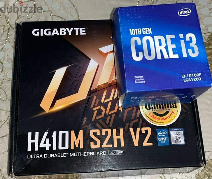 i3-10100F + Cooler + H410M 0