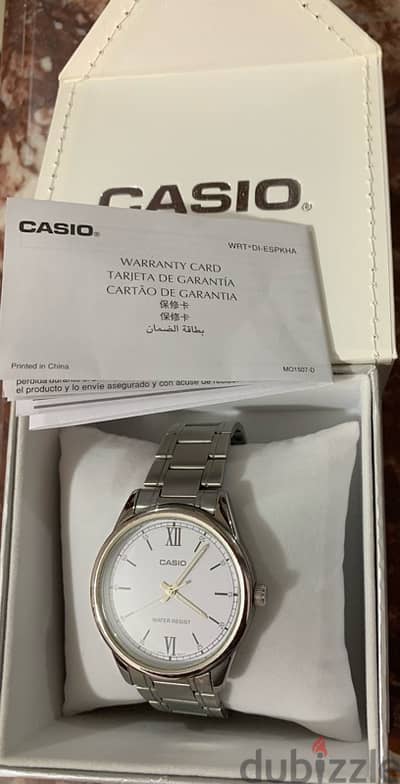 Casio white with warranty