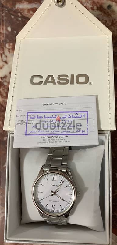 Casio white with warranty 2