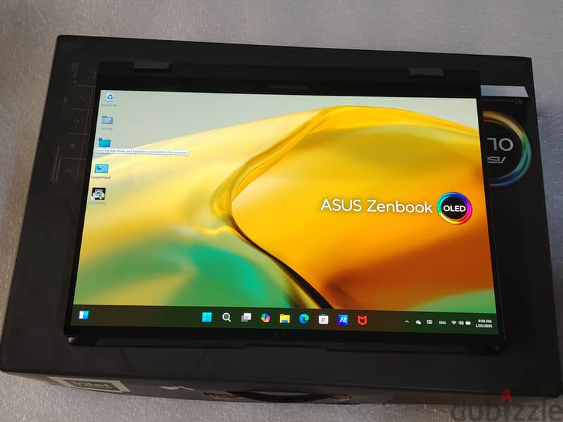 اسوس2in 1 زيرو Asus/Zenbook 14 Flip OLED 2.8k  i5-1340P 8g ram 512g 1