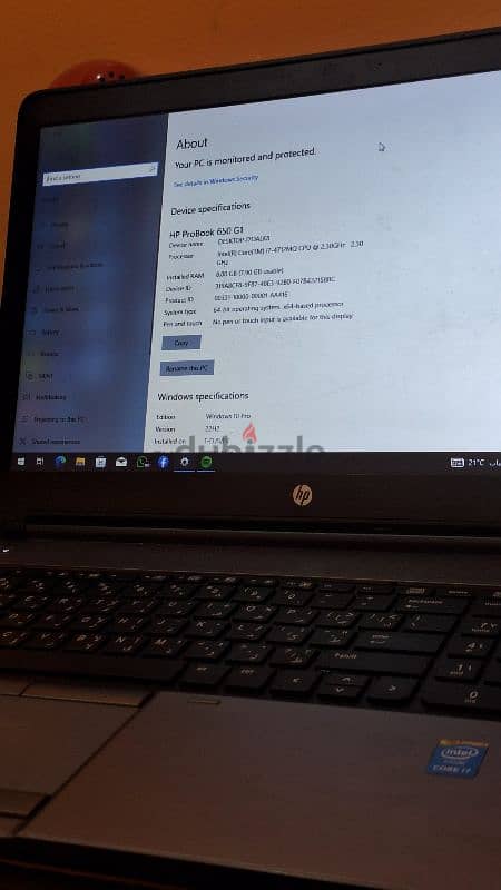 HP probookG1 650 14