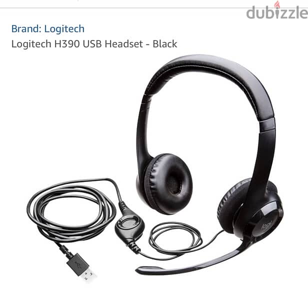 Logitech H390 USB headset 3