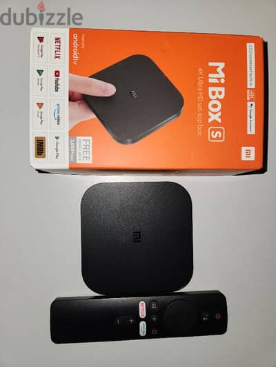 Xiaomi Mi Box S 4K بحالة الجديد