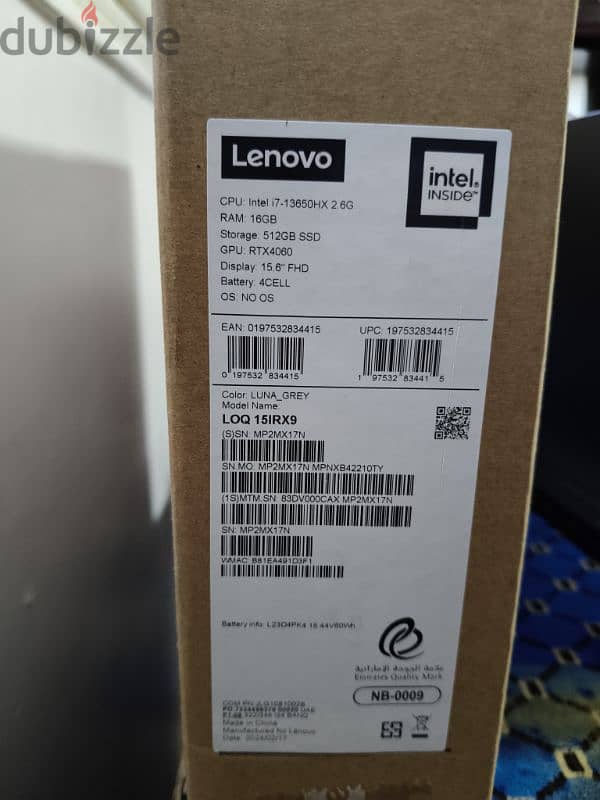 Lenovo LOQ 15irx9 RTX 4060 i7 13650hx 17