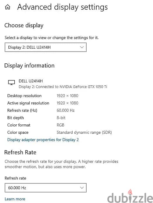 Dell Full HD 24 Inch Monitor شاشة ٢٤ بوصة 5