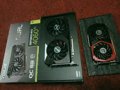 rtx 4060 ti 8gb  rx 6600 8gb 1050 ti 4gb