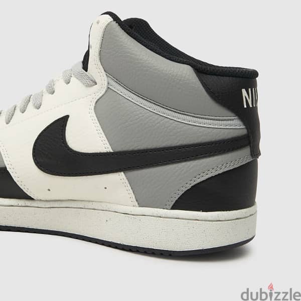 Nike court vision mid trainers in black & grey 2