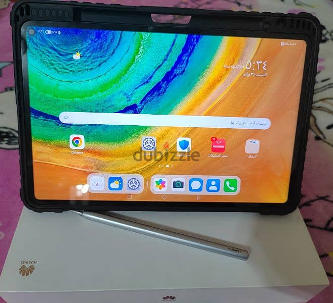 تابلت هواوي البرو Matepad Pro 10.8رام 8 ذاكرة256 يدعم شريحة بقلم وجراب 2