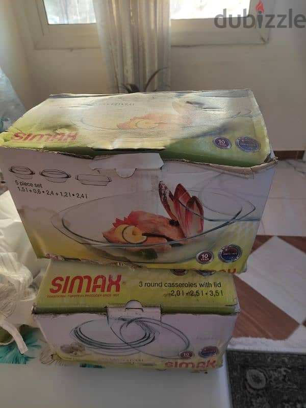 طقمين بايريكس simax اصلي مختوم 5