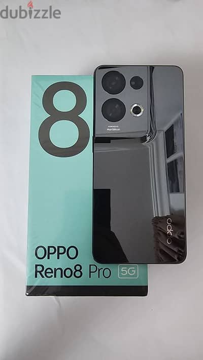 oppo reno 8 pro 5g with new screen protector and original oppo charger