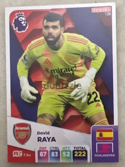 raya arsenal card number 29