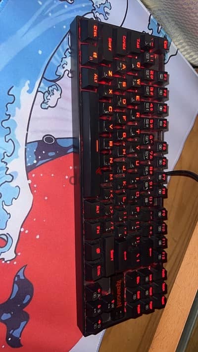 Redragon K552 red backlight with swapped switches