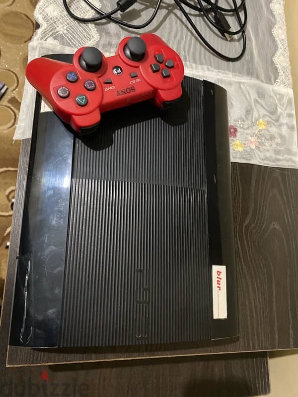 ps3 super slim 320 gigabytes 2 control دراعين بالوصلات 2