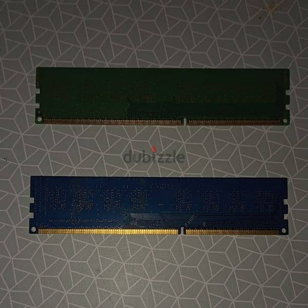 رامات DDR3 4GBx2 (إجمالي 8GB) بحالة ممتازة 0