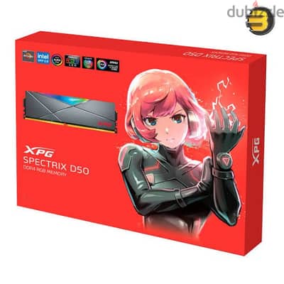 XPG D50 RGB LED 32GB 4 x 8GB DDR4 3600MHz