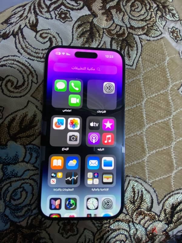 iPhone 14 Pro 256GB Deep Purple ZA شرحتين اتصال 1